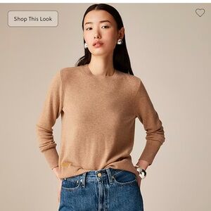 NEW JCrew Cashmere classic-fit crewneck sweater